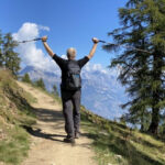 Rick Steves hiking Tour du Mont Blanc, demonstrating his travel expertise