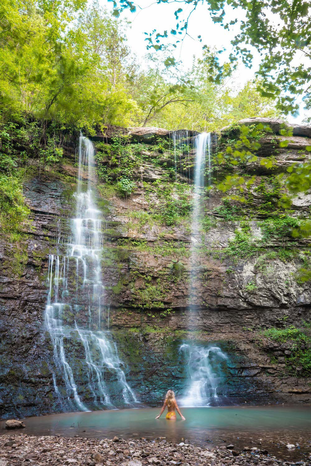 Hiking trail leading to a bluff overlooking the Buffalo National River
