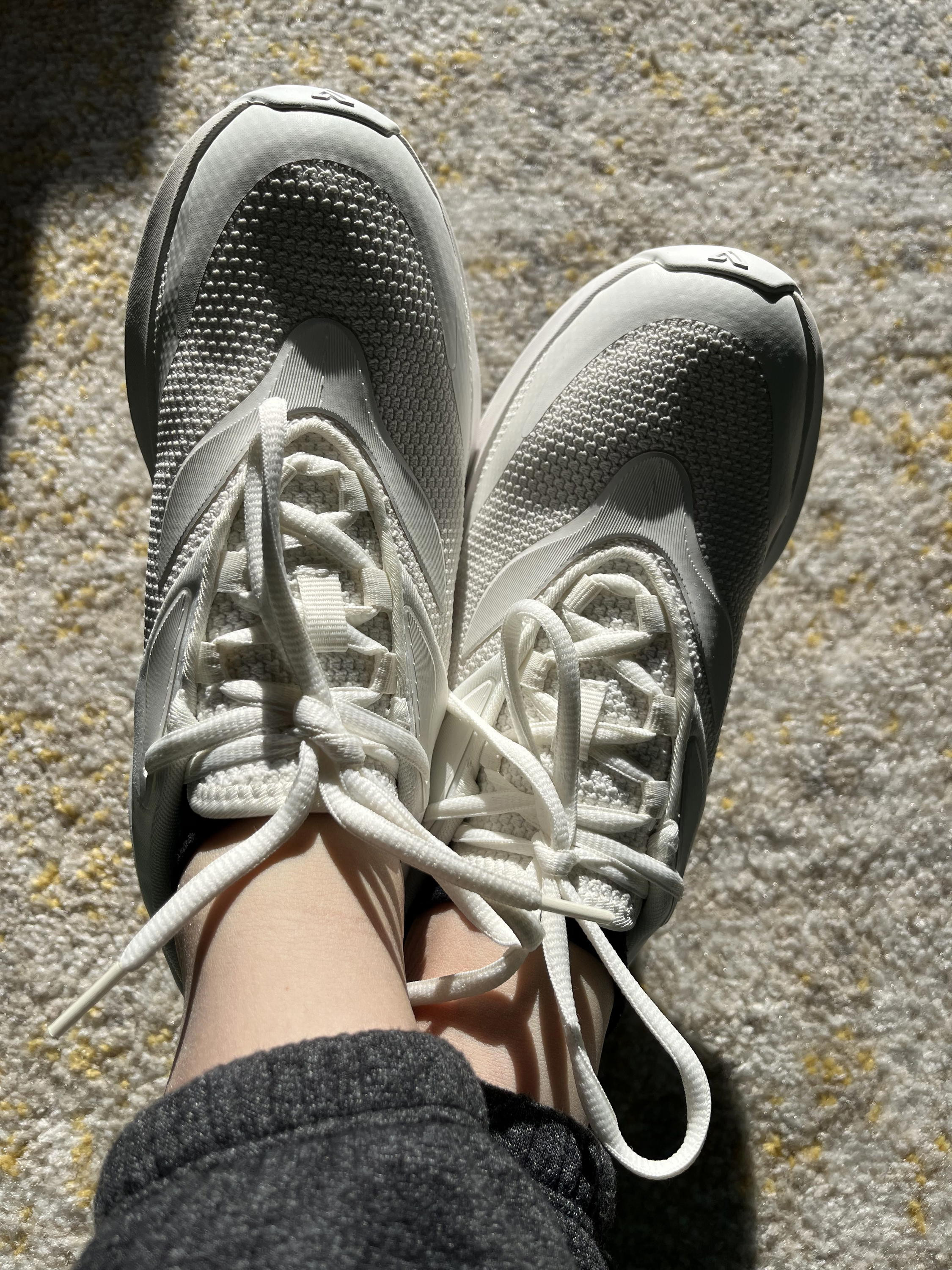 Close-up of Vessi Tidal sneakers, highlighting the waterproof material and design details.