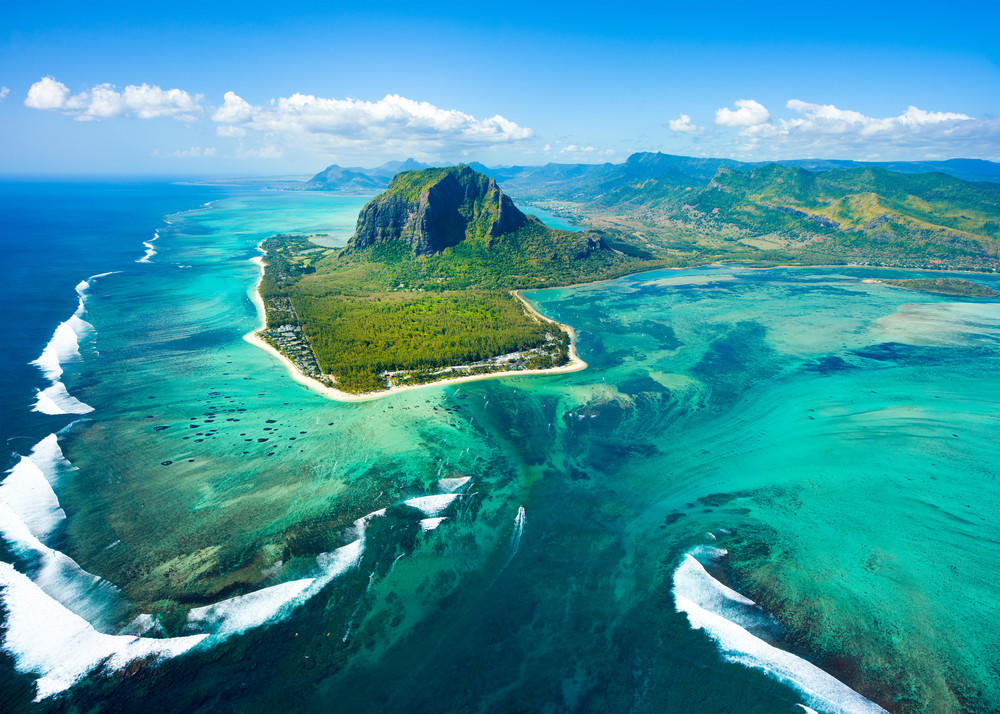 Beachfront resort in Mauritius