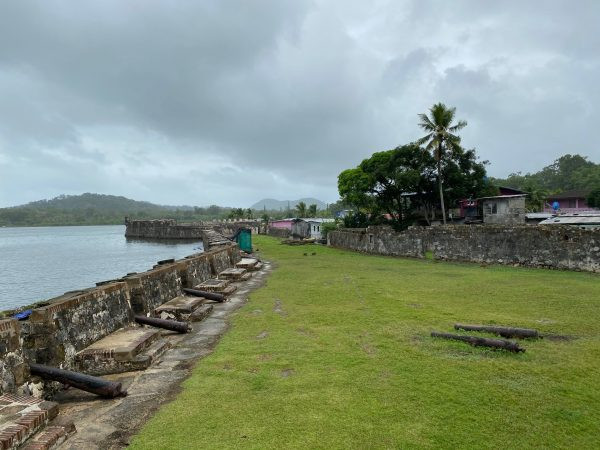 Fort in Portobelo, Panama, a historical site along the Caribbean coast