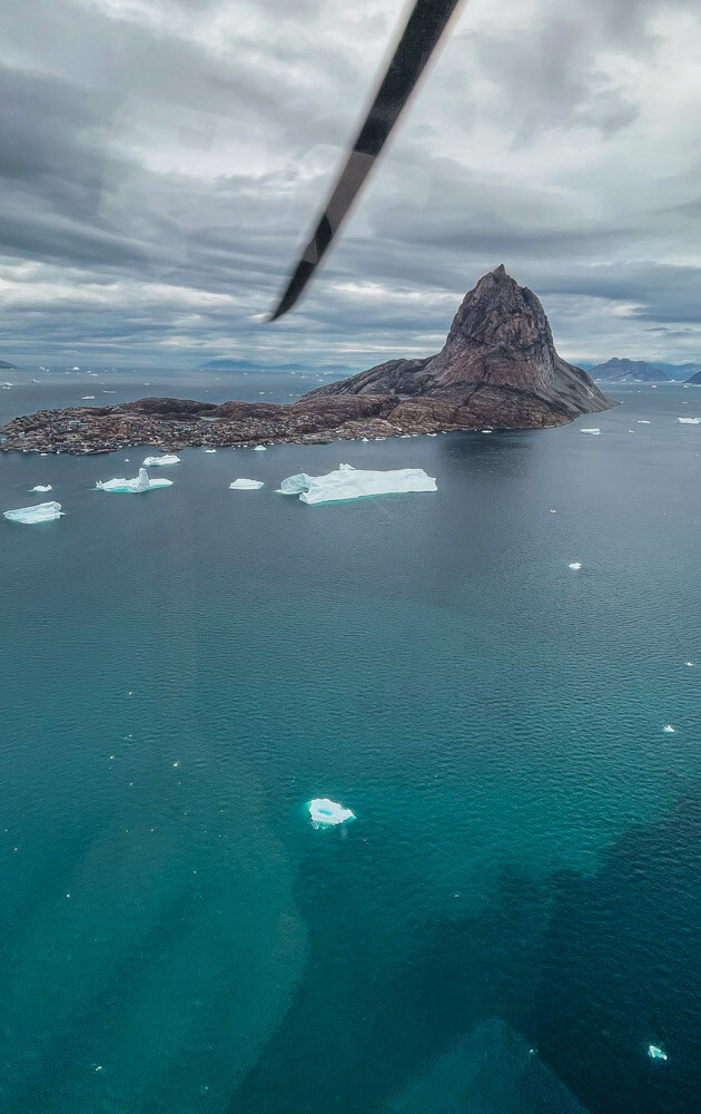 Aerial View Greenland Landscape