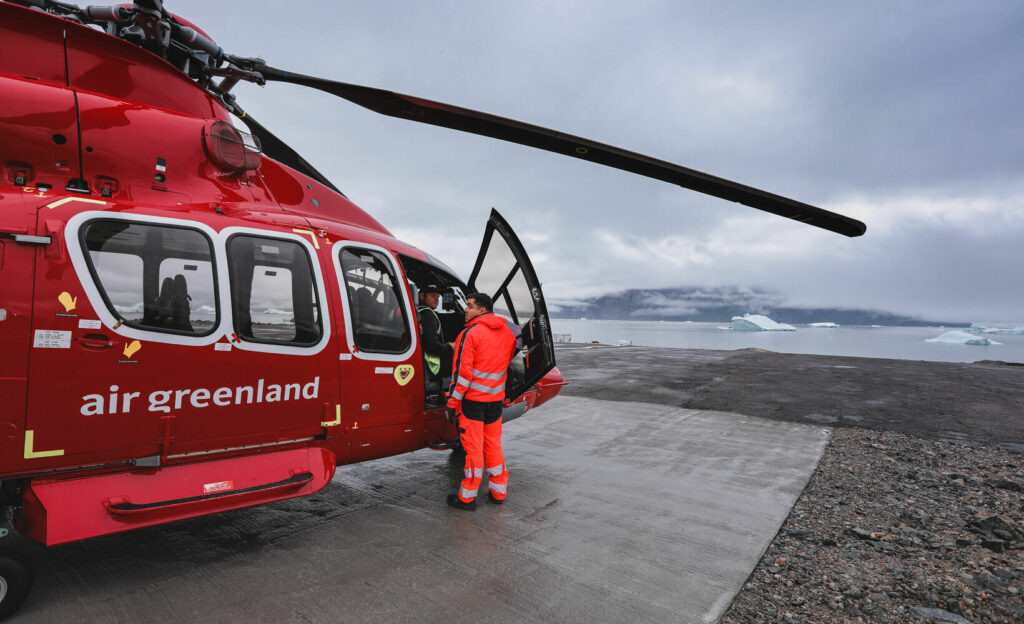 Helicopter View Greenland Travel
