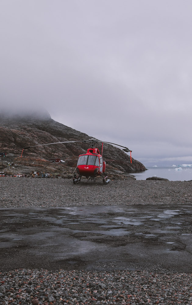 Inside Greenland Helicopter