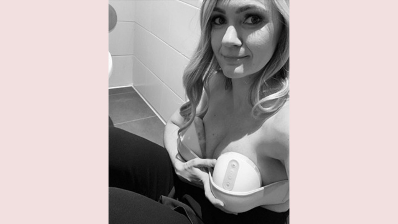 Breast milk bags in a cooler