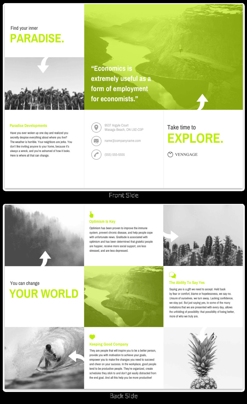 Tourist Travel Brochure