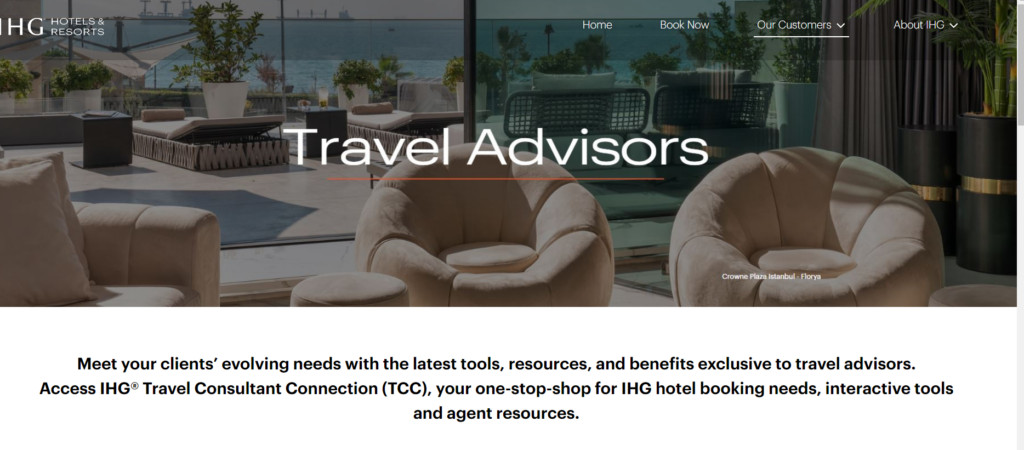 IHG Travel Agent Training Program Image
