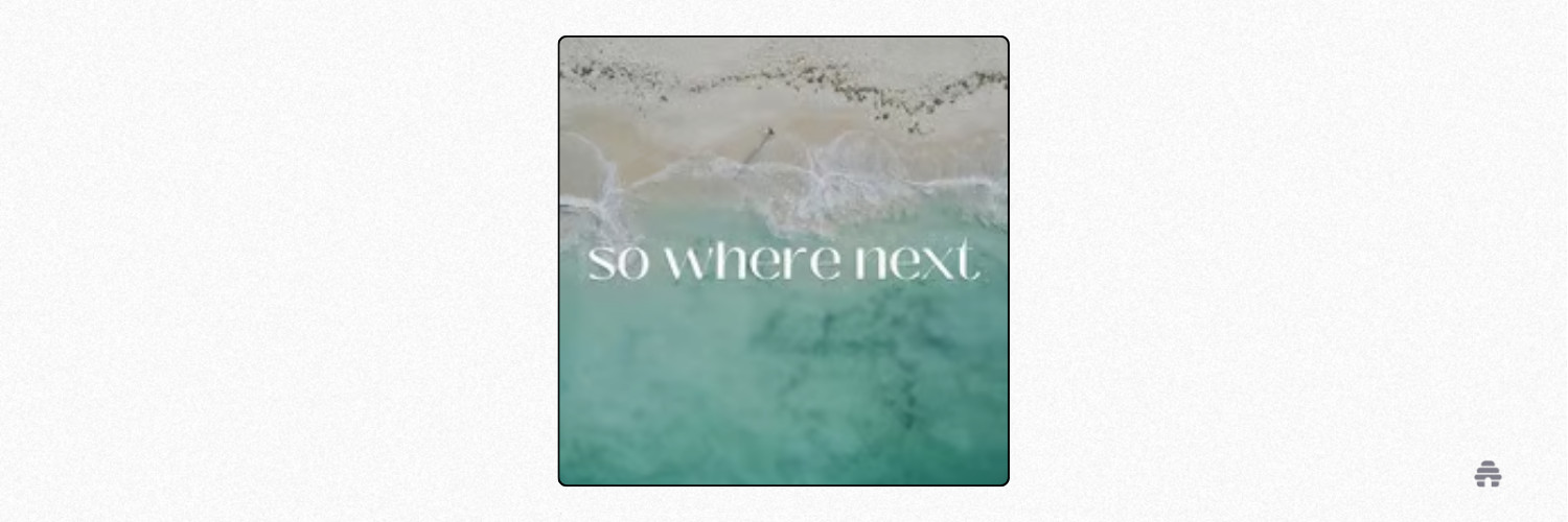 So Where Next newsletter logo, featuring a compass graphic and the text &quot;So Where Next&quot;