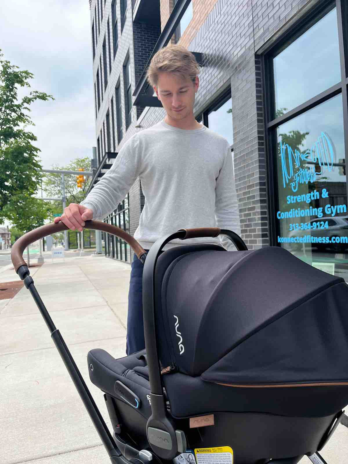 Nuna PIPA urbn infant car seat and TRIV next stroller showcasing sleek design and ease of use