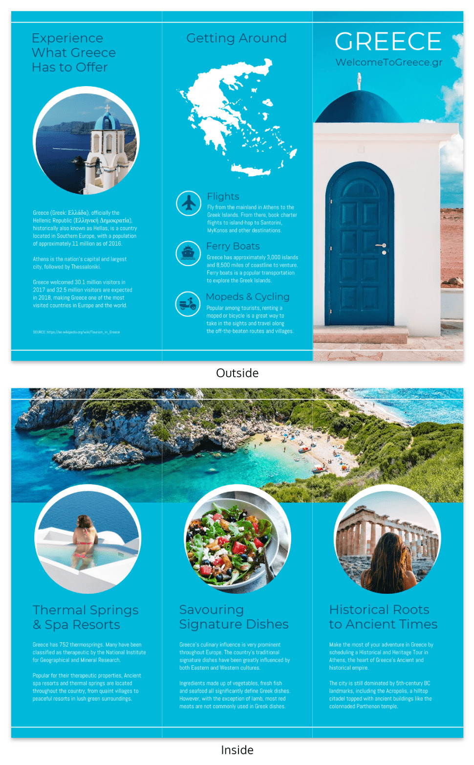 World Travel Tri Fold Brochure