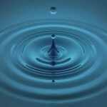 Ripples expanding on the surface of water after a drop creates a disturbance, illustrating wave propagation.