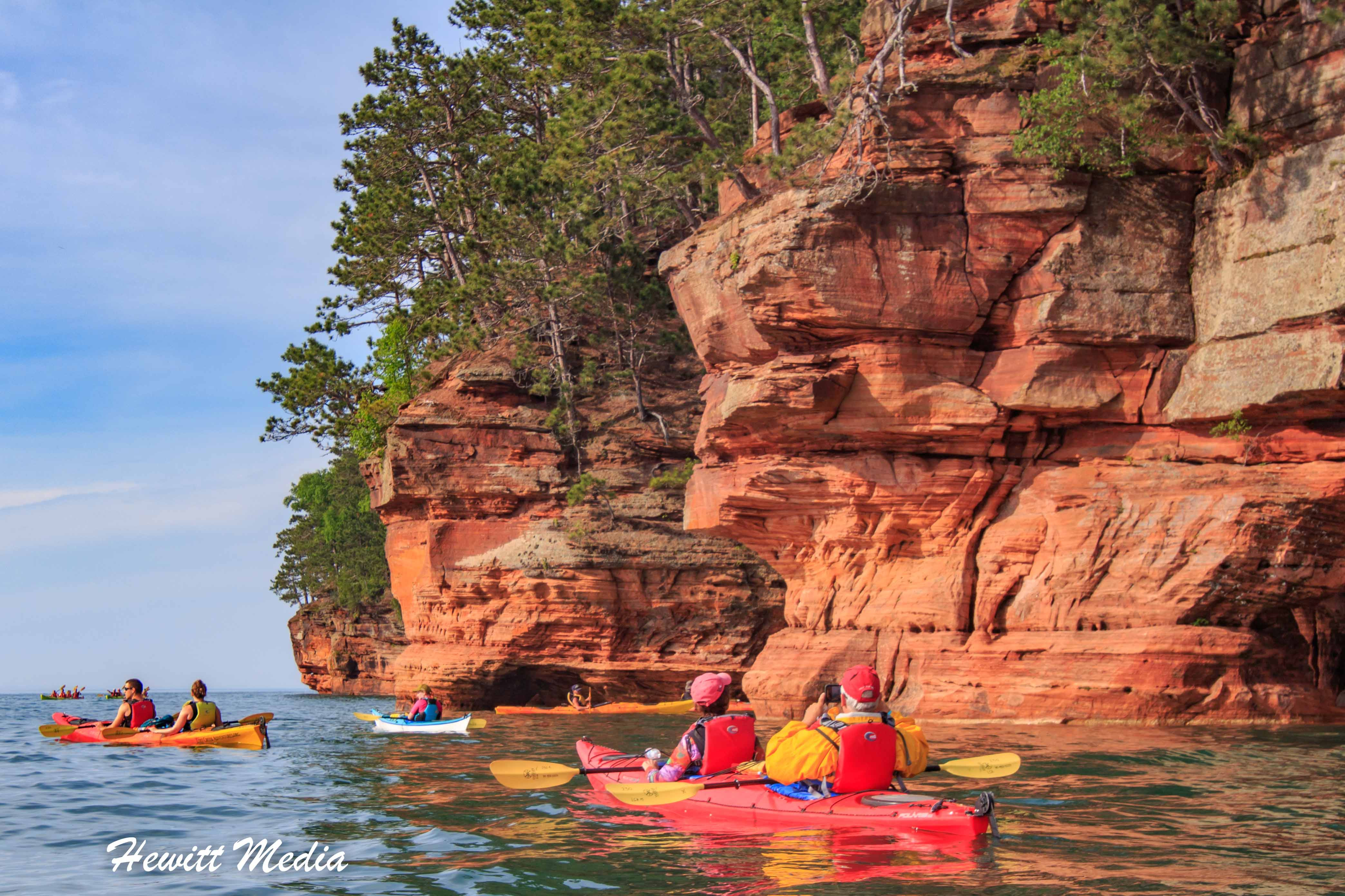 Kayakers at Apostle Islands