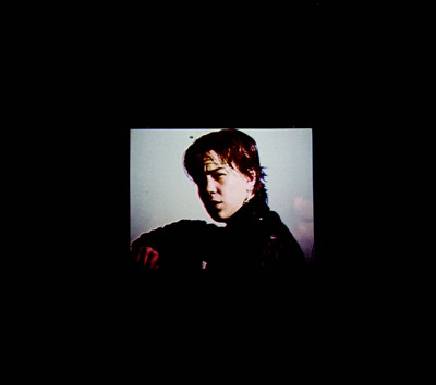 Hito Steyerl, *November*, 2004, color video. Installation view, Signal Gallery, Malmö, Sweden, 2006. Photo: Terje Östing/Signal.