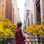 Tourist exploring New York City