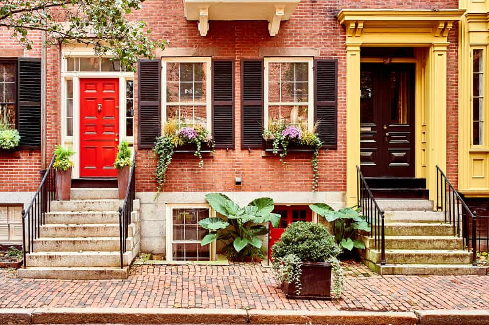 Green spaces and summer atmosphere in Boston, Massachusetts in July