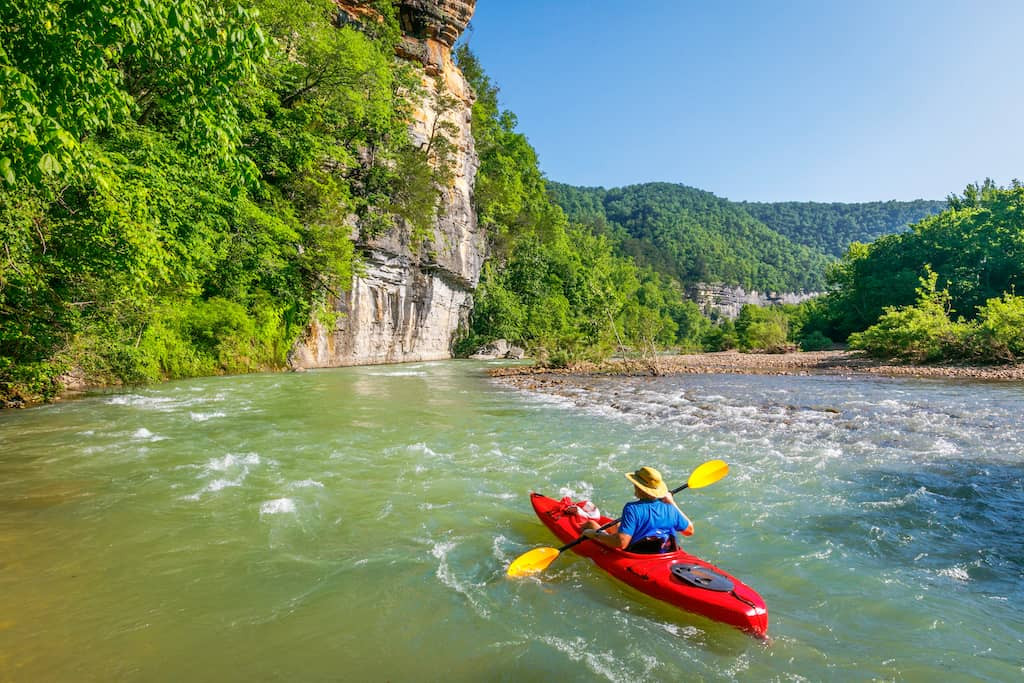 Serene Buffalo National River in Summer, perfect for outdoor activities