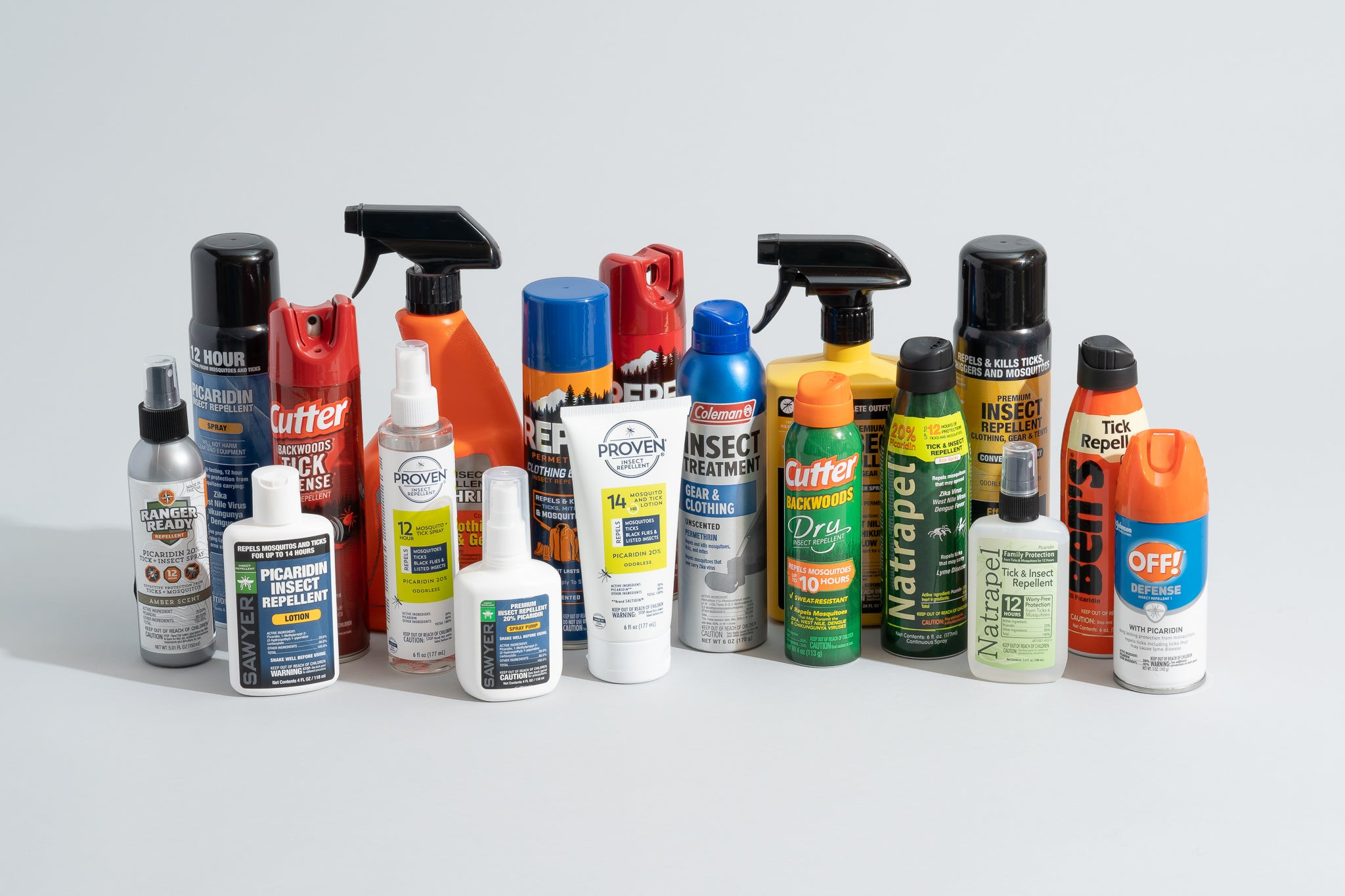 A group of repellents we tested.
