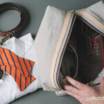 Canvas and leather Dopp kit, a stylish travel bag men can sew themselves.