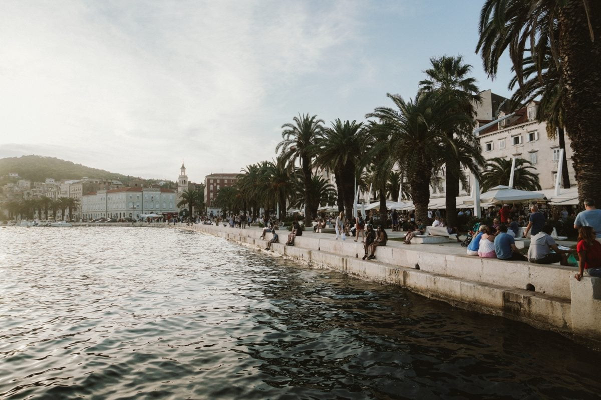 Wandering through the charming streets of Split, discovering local boutiques and the vibrant atmosphere of Croatia's bustling city.