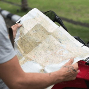 Travel nurse reviewing patient chart
