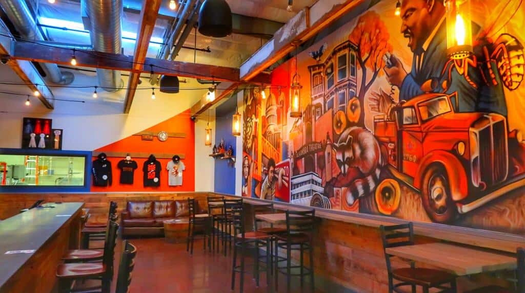 Trendy cafe in Sacramento, California