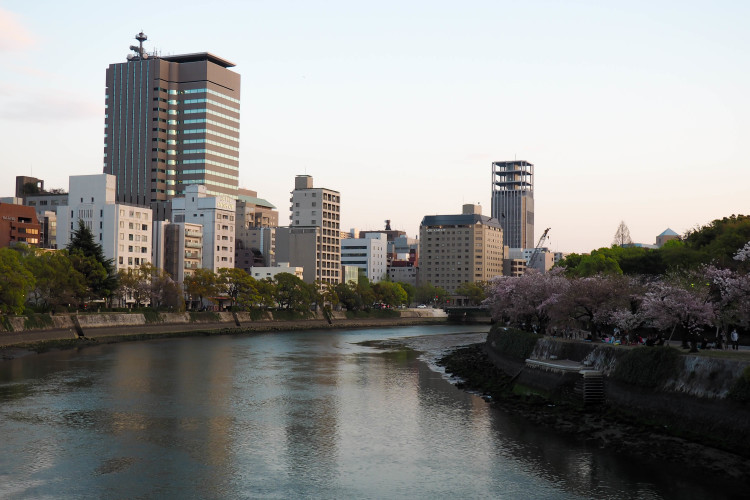 Hiroshima Peace Memorial Park, a tranquil space for reflection and remembrance.