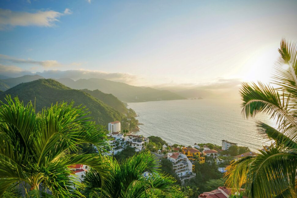 lush tropical overlook of turquoise waters