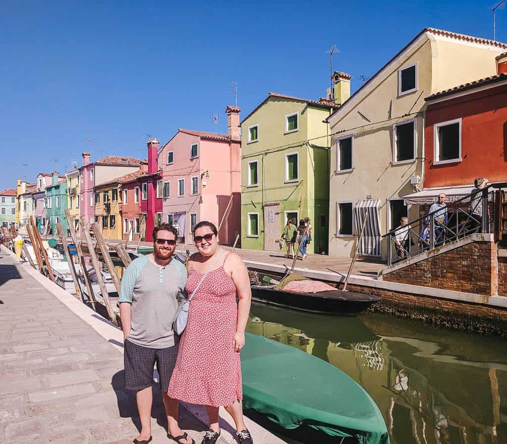 Colorful houses in Burano, Venice