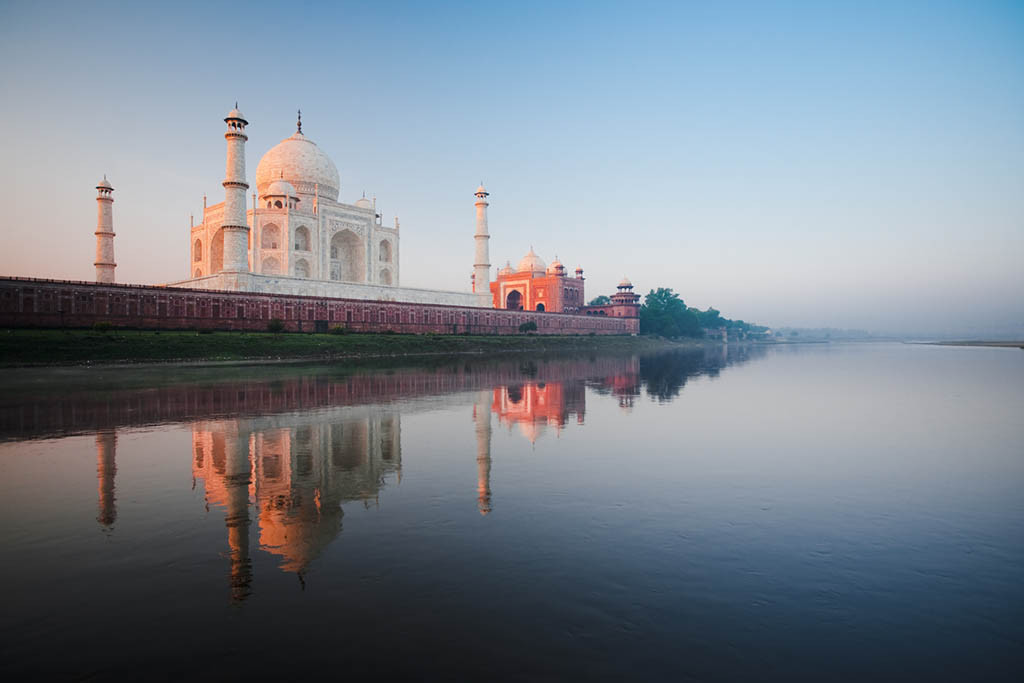Taj Mahal in India, a country of contrasts and budget-friendly travel options.