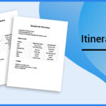 itinerary documents