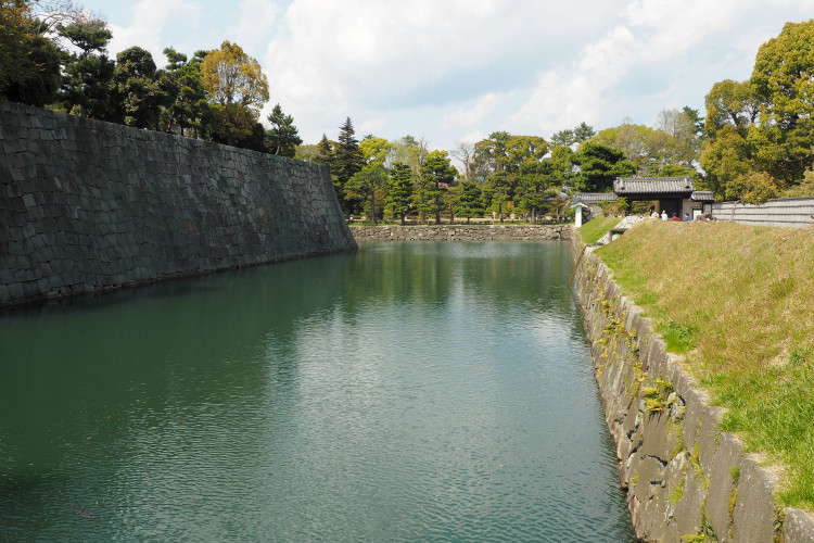 Nijo Castle in Kyoto, a UNESCO World Heritage site, with traditional Japanese architecture.