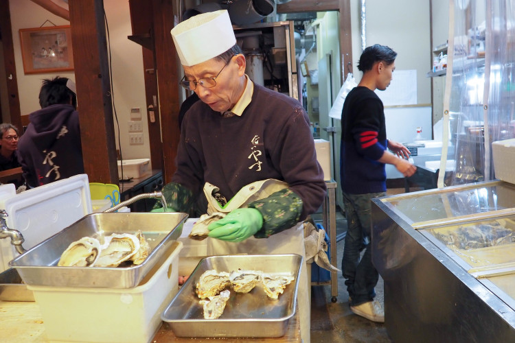 Pickled vegetables and tsukemono at Nishiki Market, Kyoto.