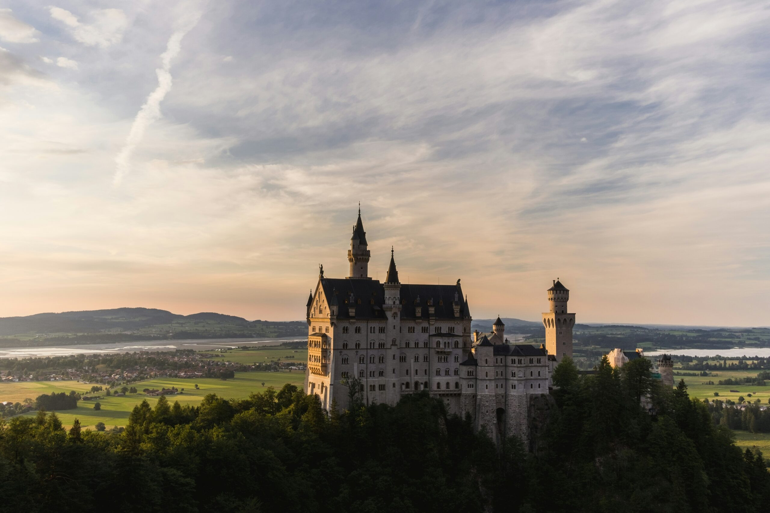 Neuschwanstein Castle, a fairytale castle in Bavaria, Germany