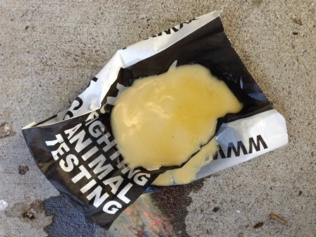Lush bars melt at a very low temperature!