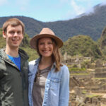 Machu Picchu ancient ruins and surrounding mountains under a clear blue sky