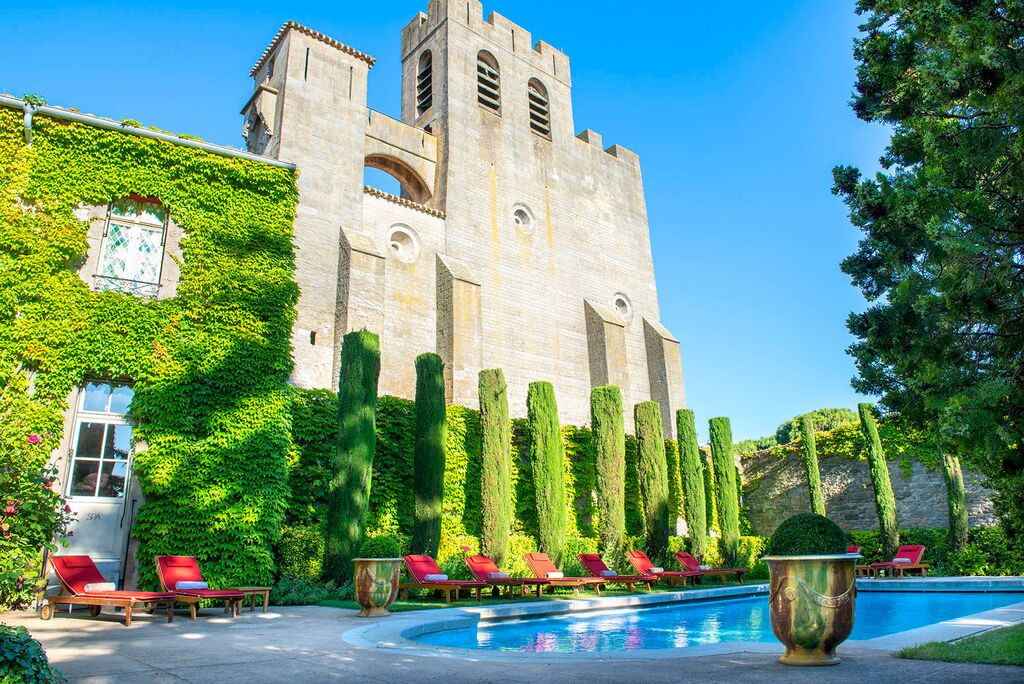 Luxurious hotel within the walls of Carcassonne castle in France