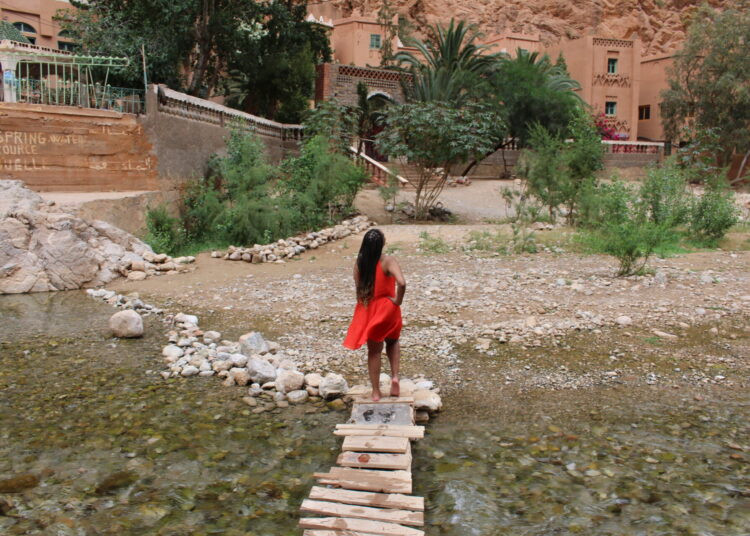 Scenic view of Dades Gorge, showcasing the dramatic rock formations and landscape