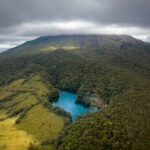 Lush green landscape of Costa Rica's Pacific Coast during the rainy season