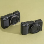 The Ricoh GR III and GR IIIx cameras side by side showcasing their compact design, ideal for travel photography