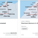 Side-by-side comparison of Morocco Comfort vs Premium tours, highlighting key differences and similarities.