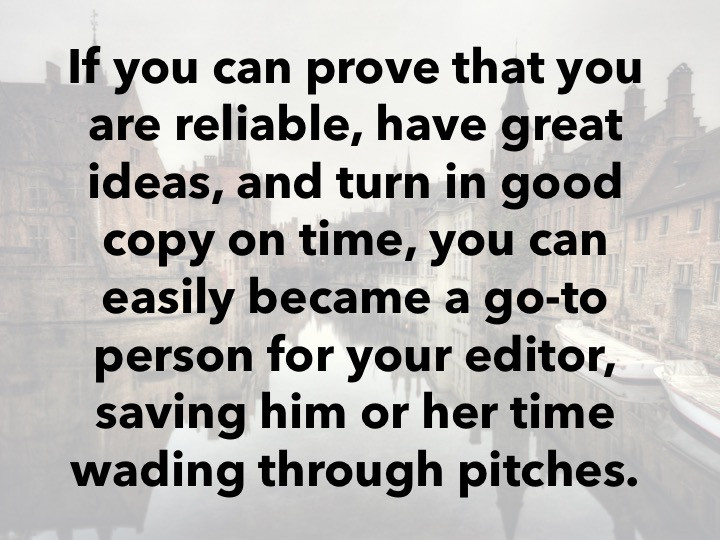 A presentation slide titled &quot;Freelance Freedom Formula&quot; with key points like &quot;Multiple Income Streams,&quot; &quot;Work from Anywhere,&quot; &quot;Set Your Own Schedule,&quot; and &quot;Be Your Own Boss,&quot; illustrating the benefits of freelancing in travel writing.