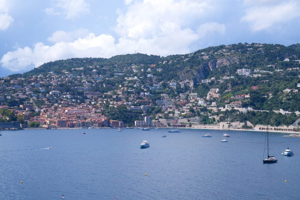 Overview of South of France landscape