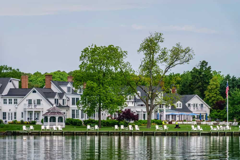 Picturesque marinas in St. Michaels, MD, reflecting its nautical heritage