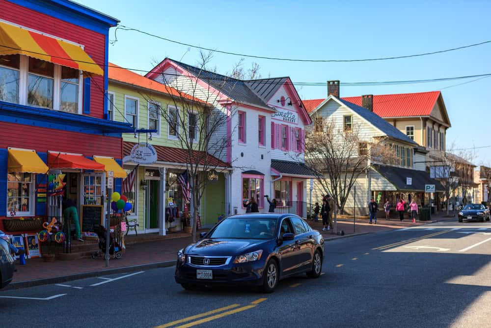 Historic waterfront town of St. Michaels, MD, a charming July destination in the USA