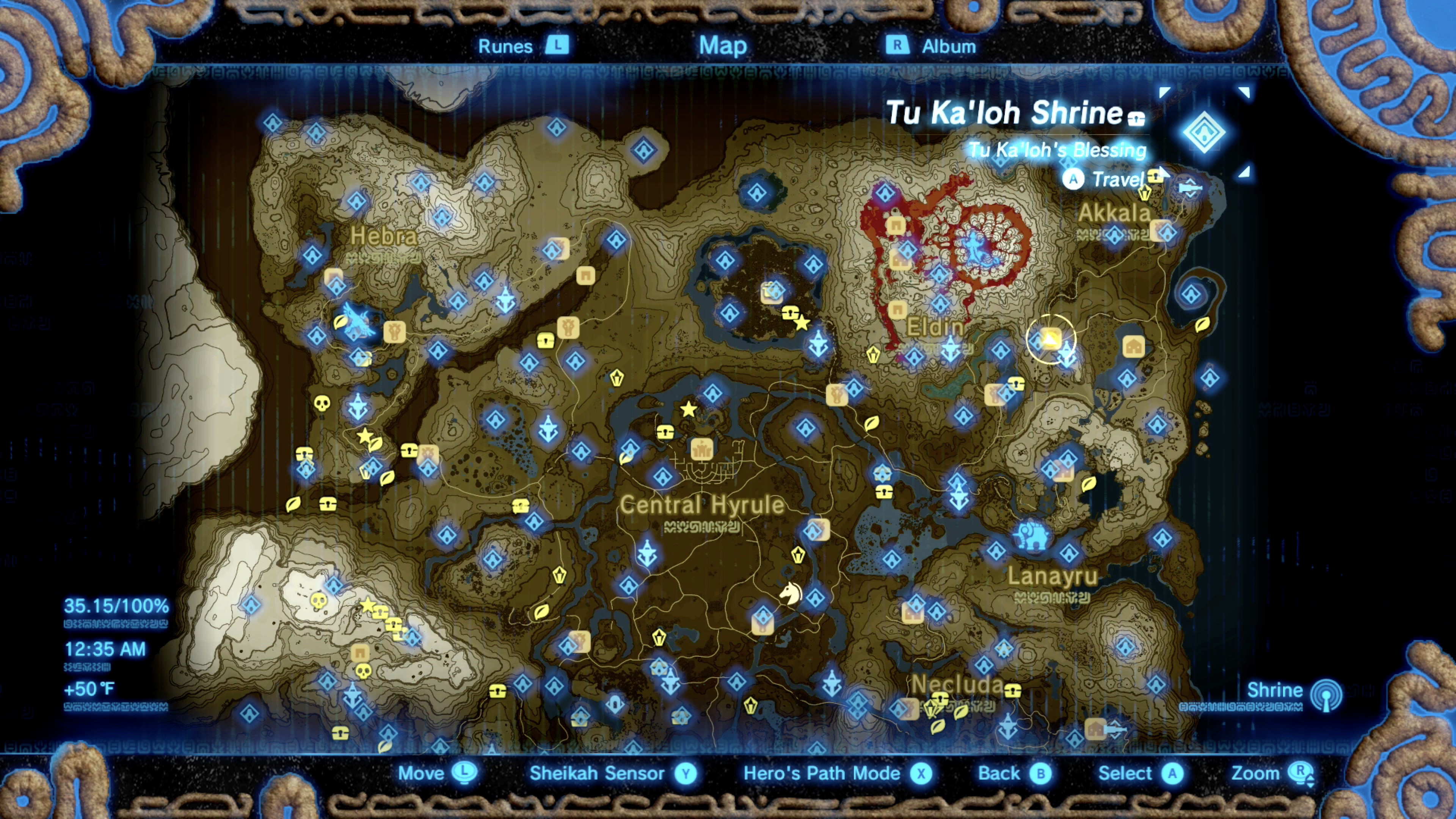 Tu Ka’loh shrine atop Lomei Labyrinth Island, your gateway to the Travel Medallion quest.