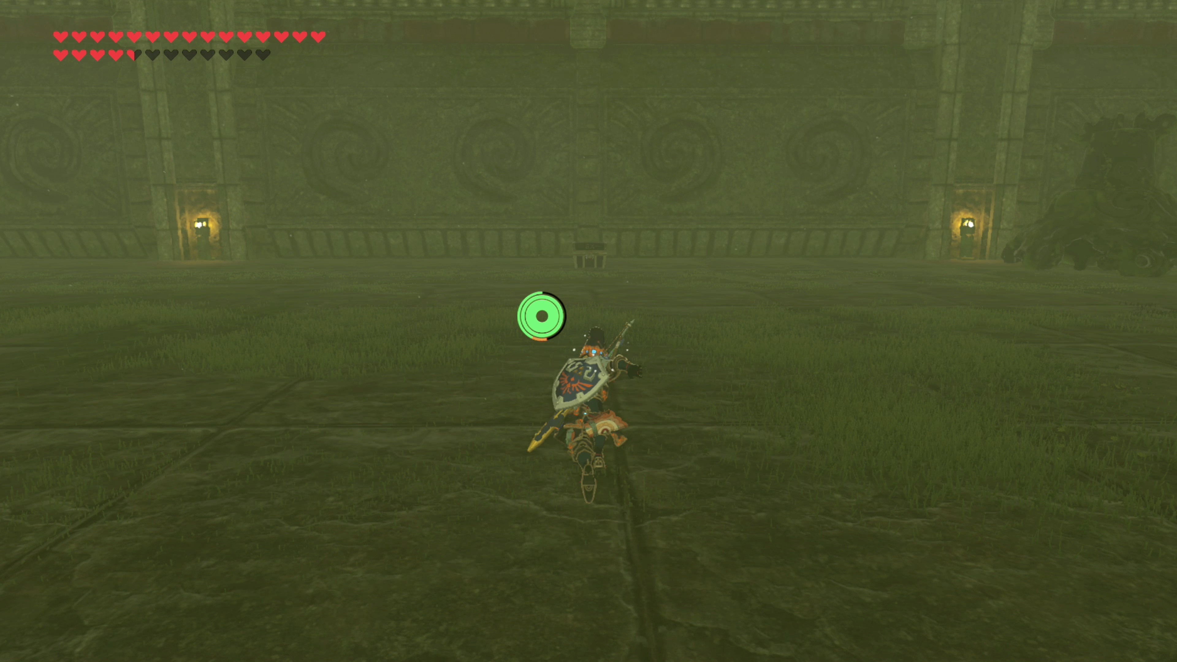 A deactivated Guardian offering valuable Ancient materials in the Travel Medallion chamber.