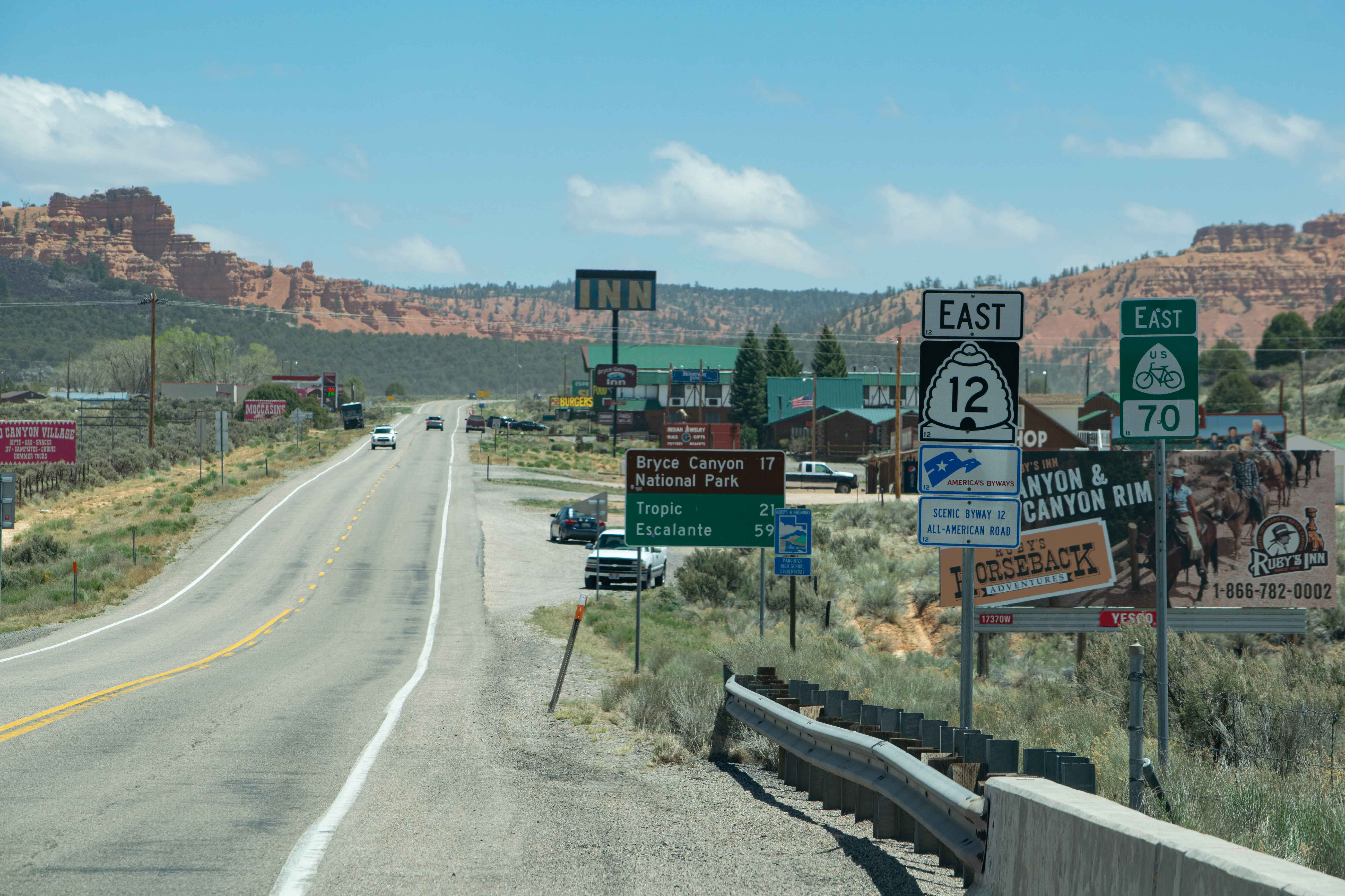 Utah State Route 12 sign