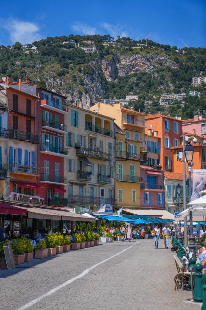 Scenic view of Villefranche-sur-Mer in South of France