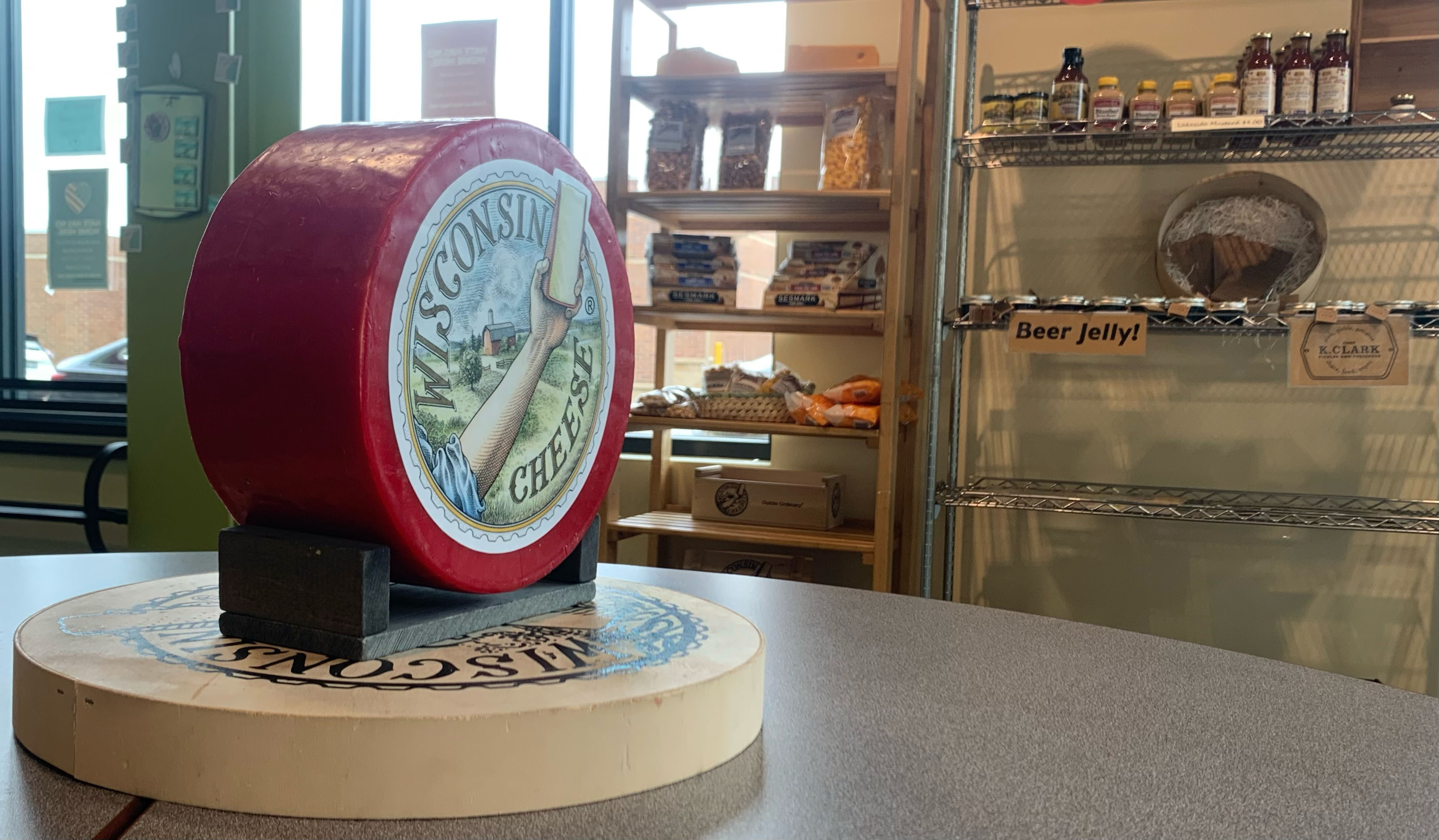 Wisconsin cheese wheel