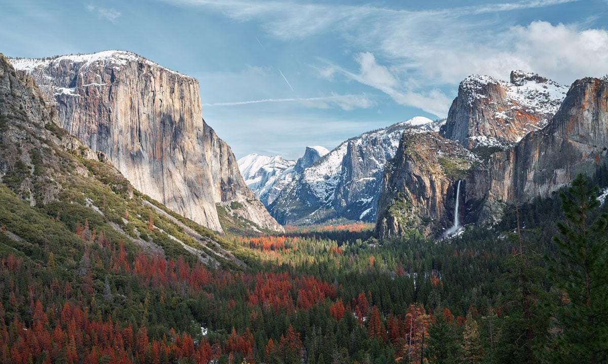 Iconic Yosemite Valley, Yosemite National Park, California